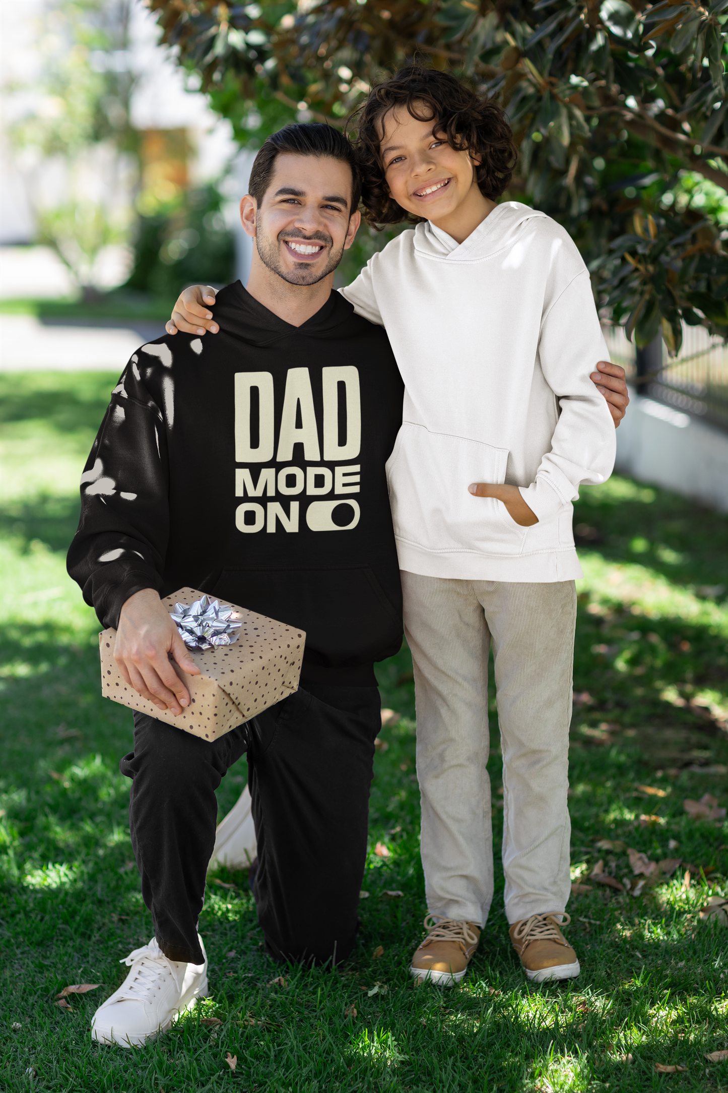 Unisex Heavy Blend™ Hooded Sweatshirt - Father's Day Tshirt - Dad Mode On_Hoodie