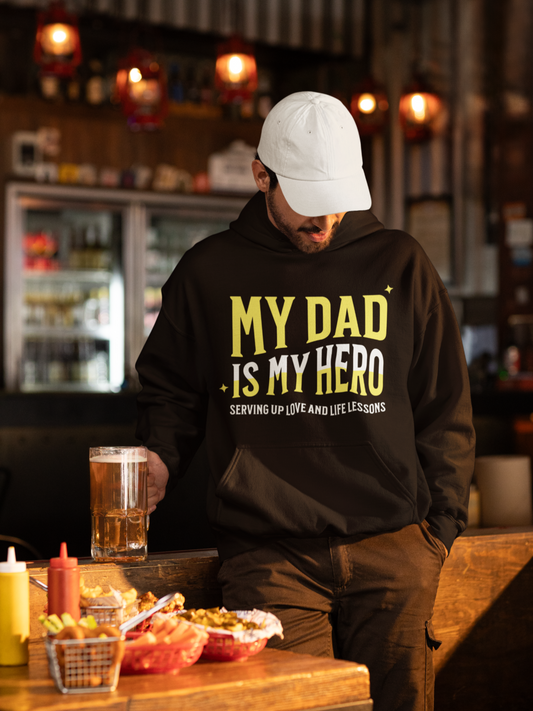 Unisex Heavy Blend™ Hooded Sweatshirt - My Dad is My Hero_Hoodie