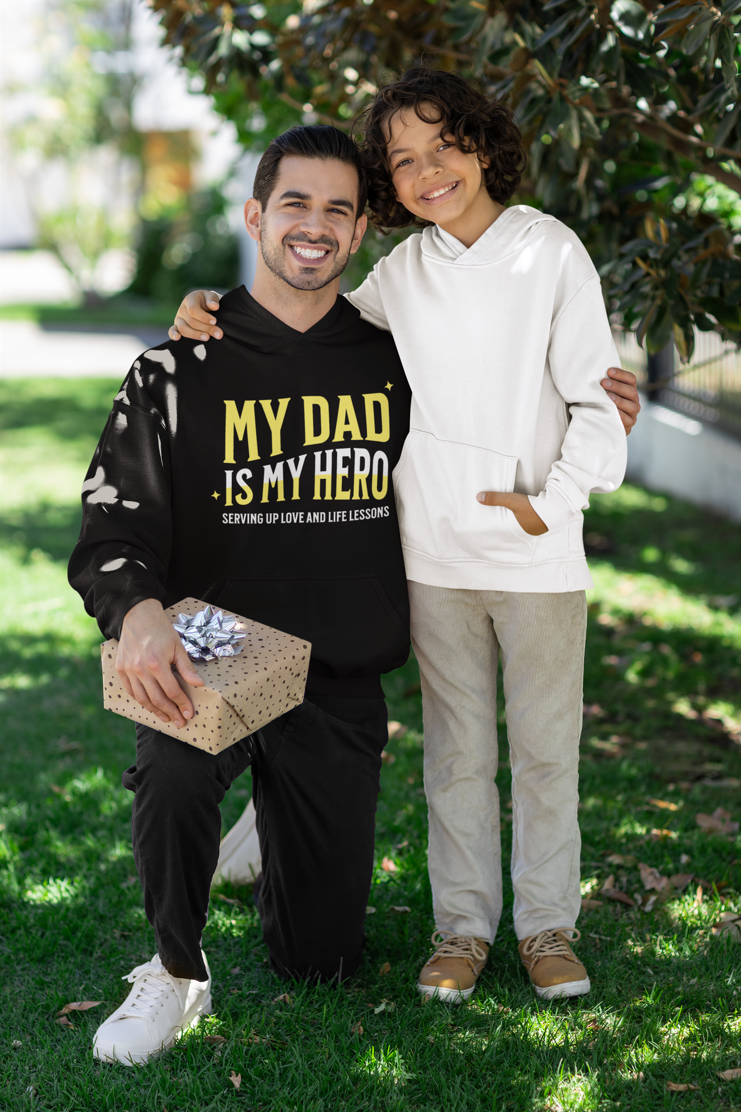 Unisex Heavy Blend™ Hooded Sweatshirt - My Dad is My Hero_Hoodie