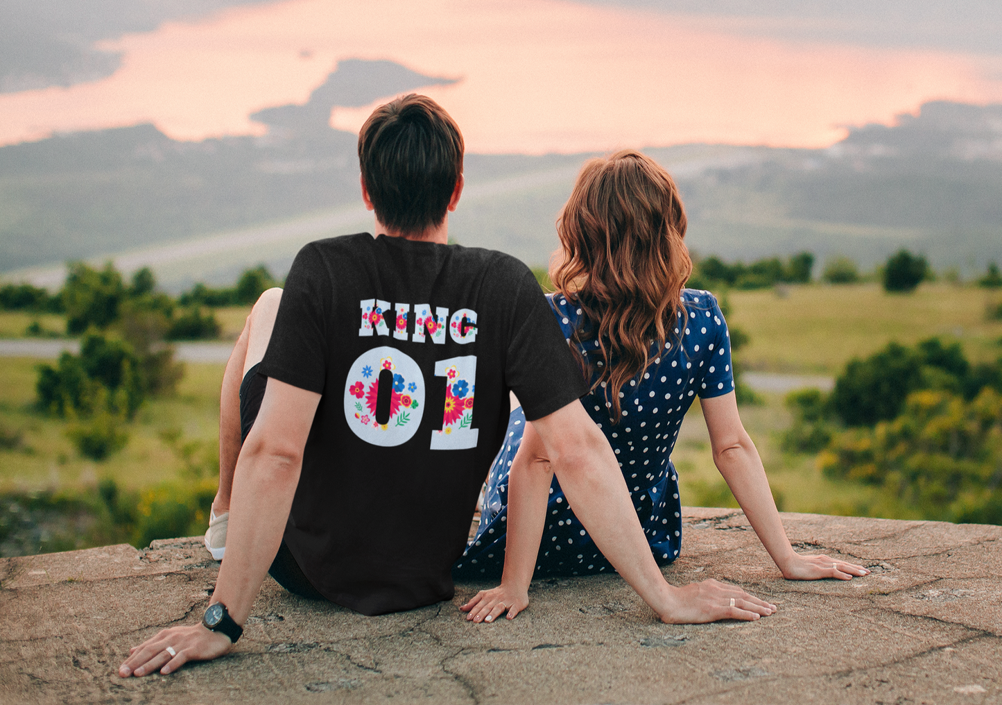 Couple T-Shirts - Unisex Jersey Short Sleeve Tee - King_7