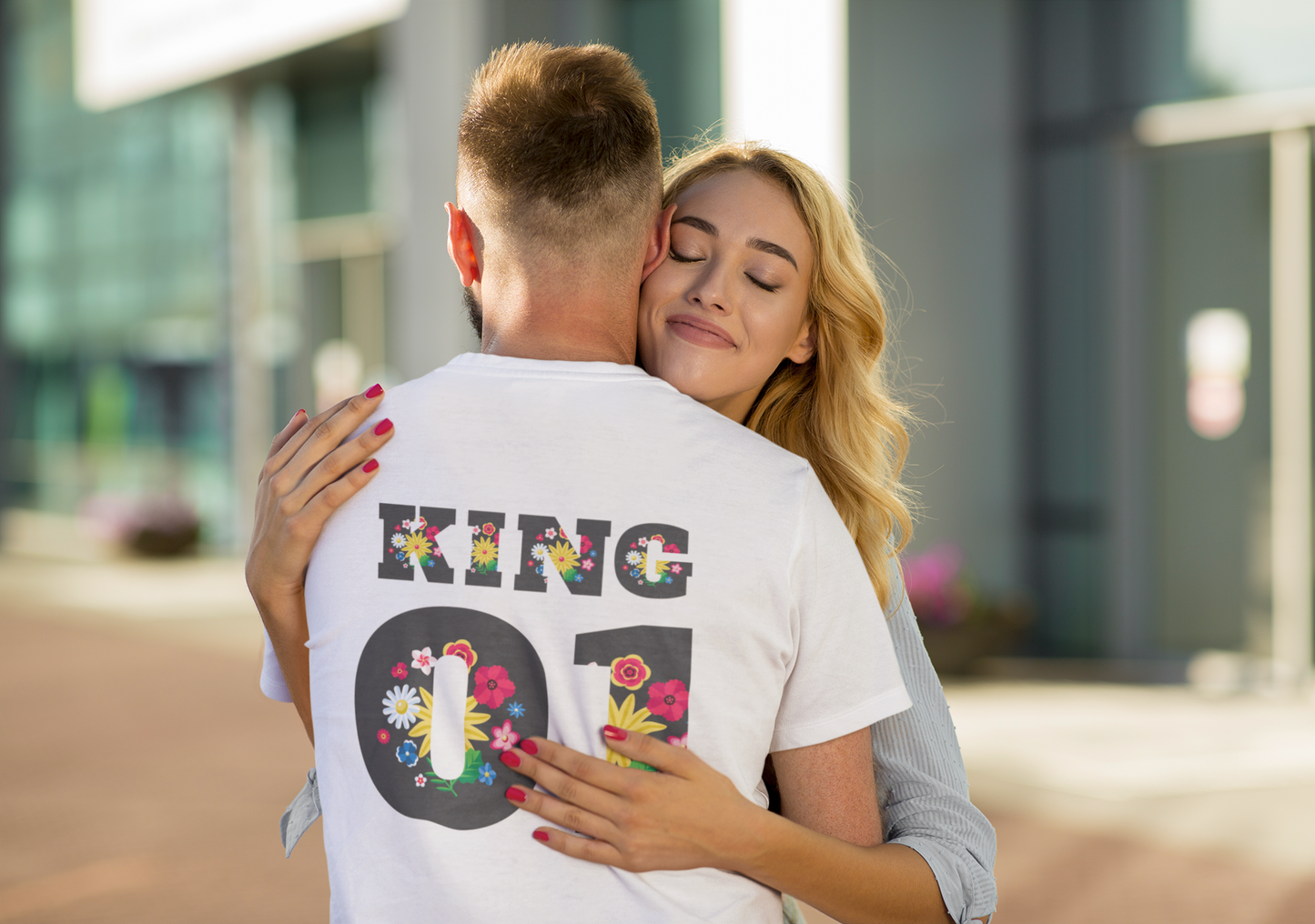 Couple T-Shirts - Unisex Jersey Short Sleeve Tee - King_8