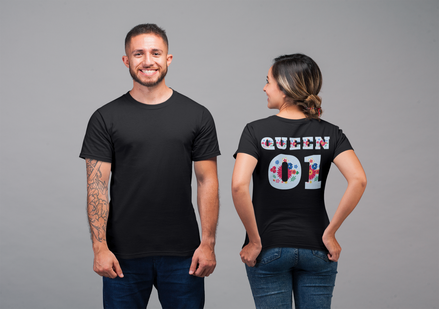 Couple T-Shirts - Unisex Jersey Short Sleeve Tee - Queen_7