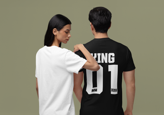 Couple T-Shirts - Unisex Jersey Short Sleeve Tee - King_1