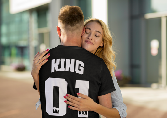 Couple T-Shirts - Unisex Jersey Short Sleeve Tee - King_2