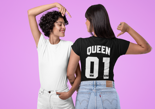 Couple T-Shirts - Unisex Jersey Short Sleeve Tee - Queen_1