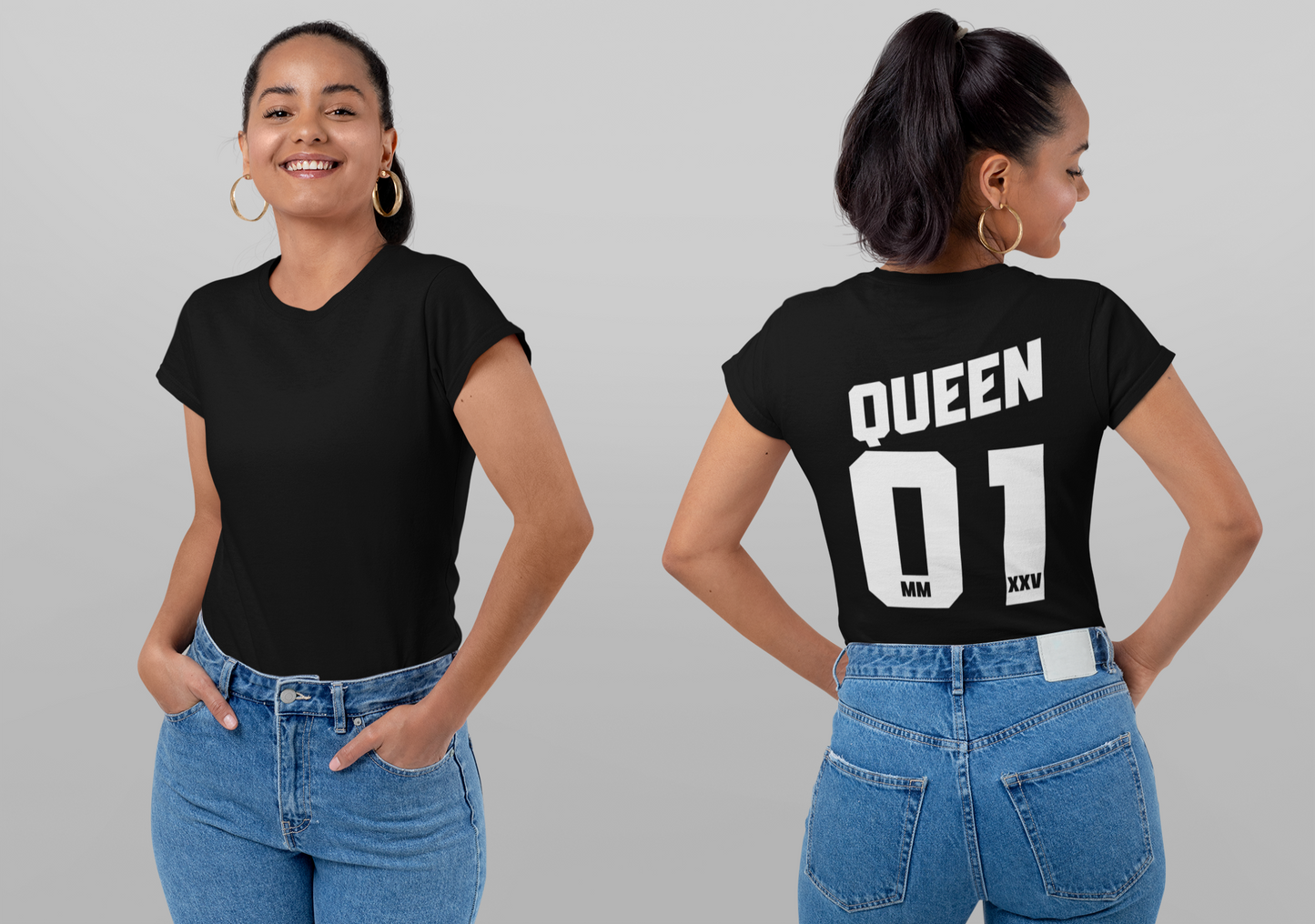 Couple T-Shirts - Unisex Jersey Short Sleeve Tee - Queen_3