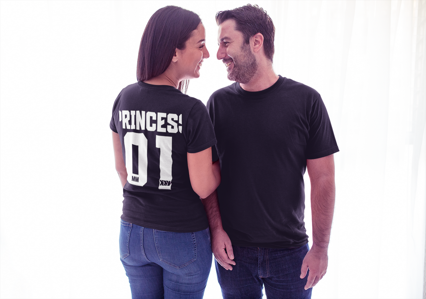 Couple T-Shirts - Unisex Jersey Short Sleeve Tee - Princess_1