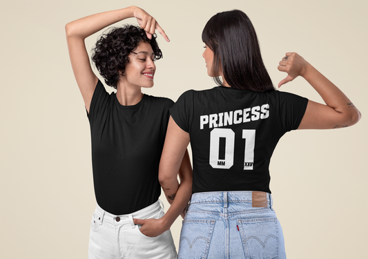 Couple T-Shirts - Unisex Jersey Short Sleeve Tee - Princess_3