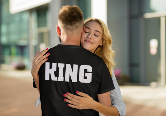 Couple T-Shirts - Unisex Jersey Short Sleeve Tee - King_4