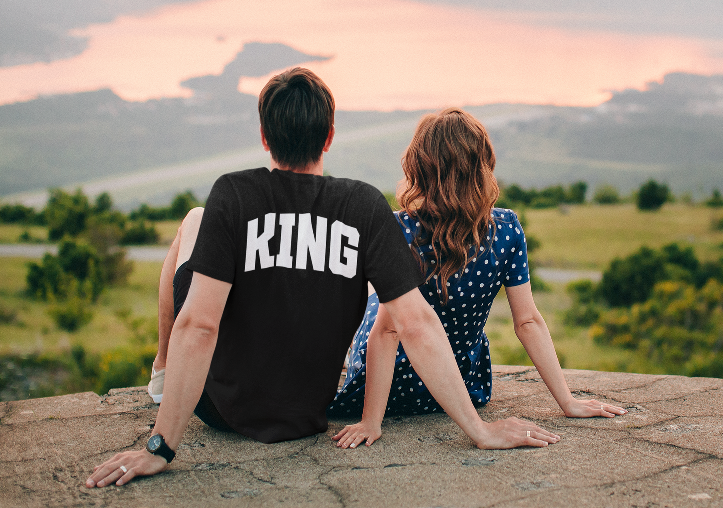 Couple T-Shirts - Unisex Jersey Short Sleeve Tee - King_5