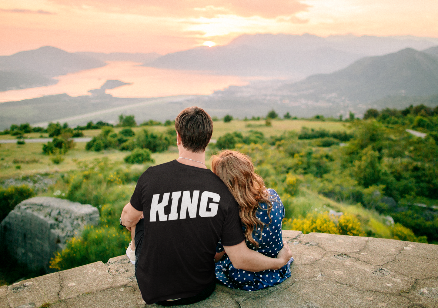 Couple T-Shirts - Unisex Jersey Short Sleeve Tee - King_6