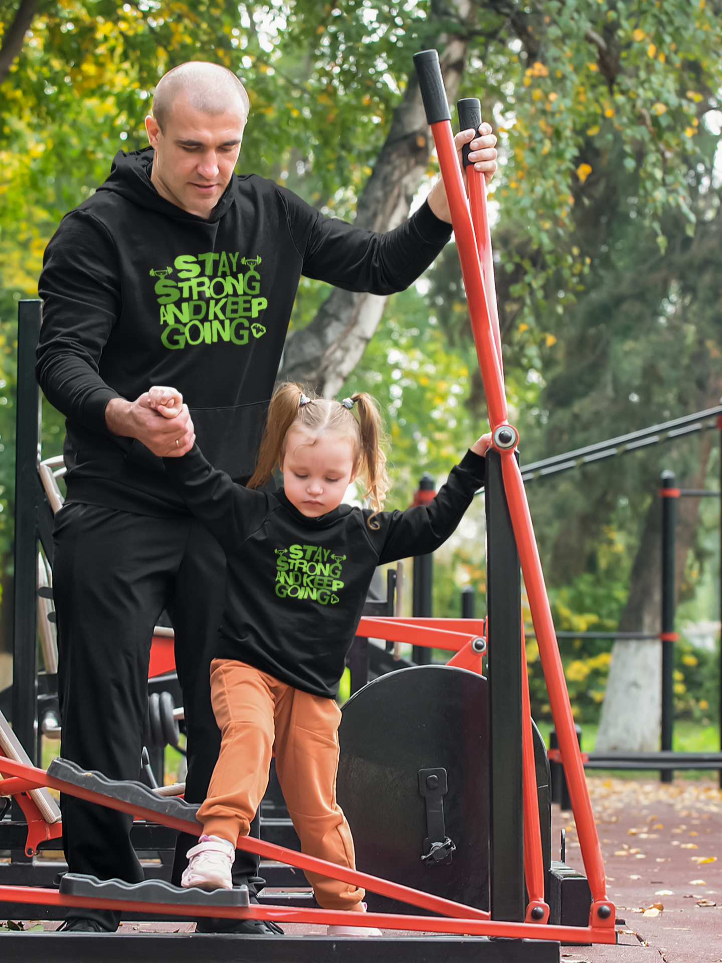 Unisex Heavy Blend™ Hooded Sweatshirt - Stay Strong And Keep Going Gym Motivation_Hoodie